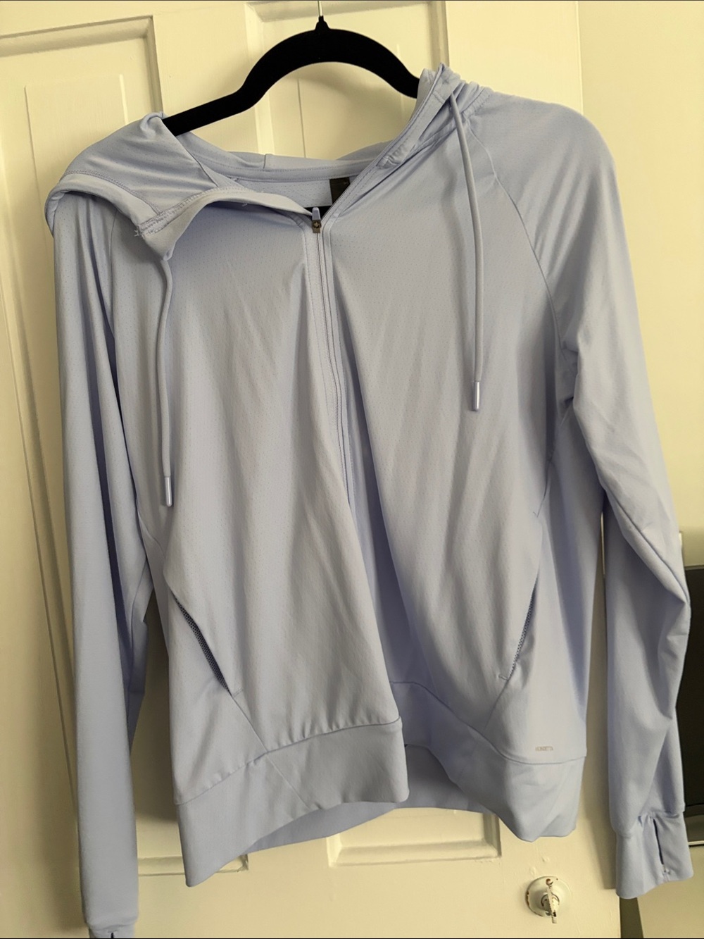 Periwinkle Women's Hooded Zip Athletic Jacket